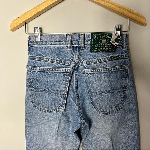 Vintage Lucky Brand Jeans Made in USA Button Fly High Rise Straight Denim Size 4 - Picture 6 of 10